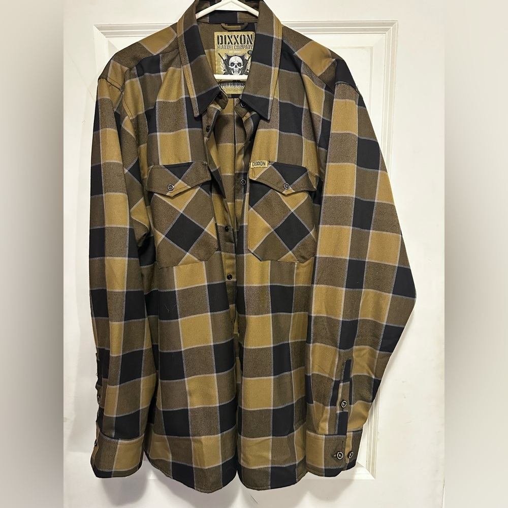DIXXON Black and Tan Plaid Jacket